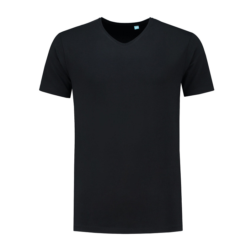Lemon & Soda Fine Cotton Elastane V-neck T-shirt