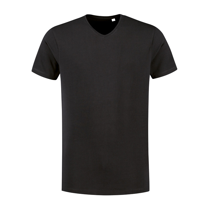 Lemon & Soda Fine Cotton Elastane V-neck T-shirt