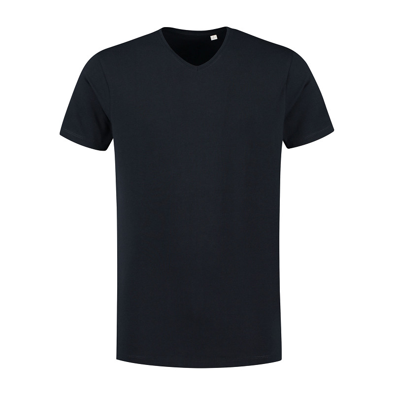 Lemon & Soda Fine Cotton Elastane V-neck T-shirt