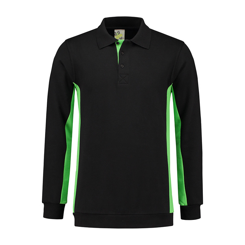 Lemon & Soda Workwear Contrast Polosweater