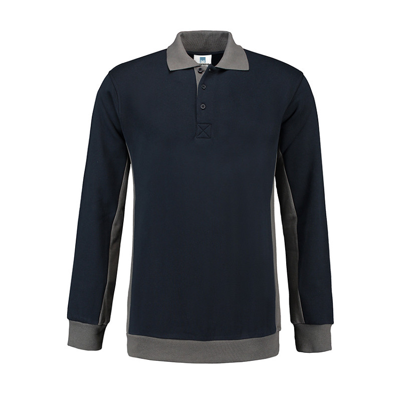 Lemon & Soda Workwear Contrast Polosweater