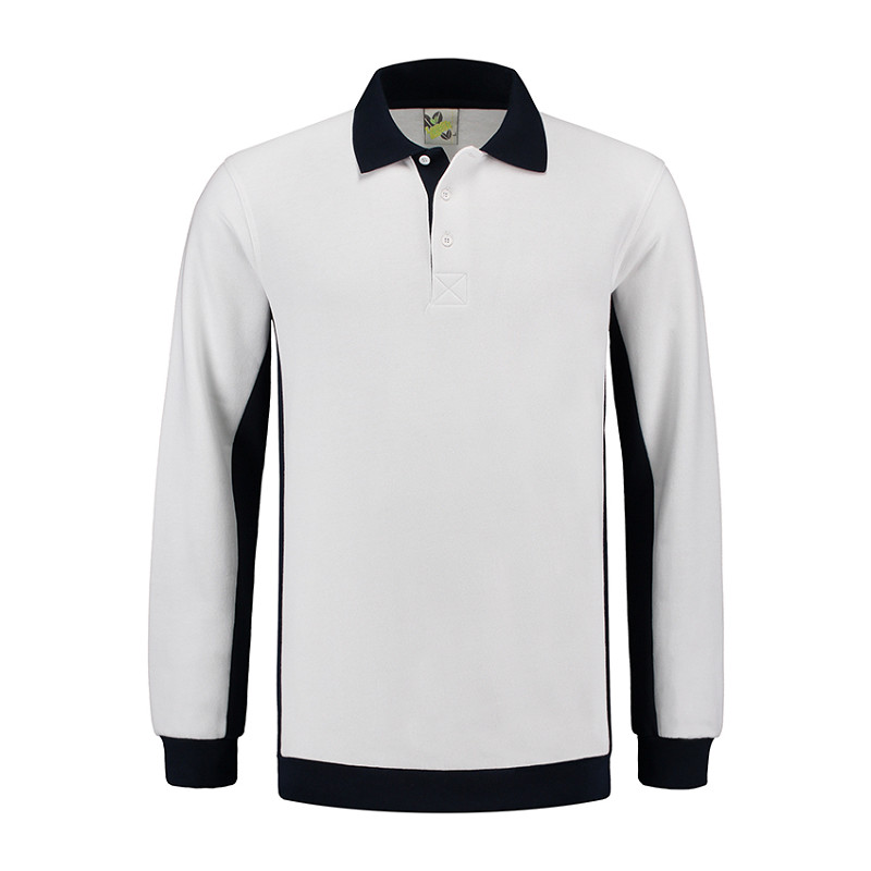 Lemon & Soda Workwear Contrast Polosweater